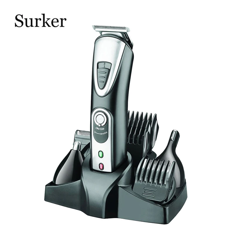 

Surker Professional Hair Trimmer 5 In 1 Electric Hair Clipper Shaver Sets Electric Beard Trimmer Hair Cutting Machine Household