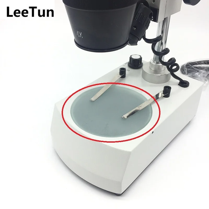 Diameter 95mm Translucent Board Frosted Glass Working Stage Round Specimen Plate for Stereo