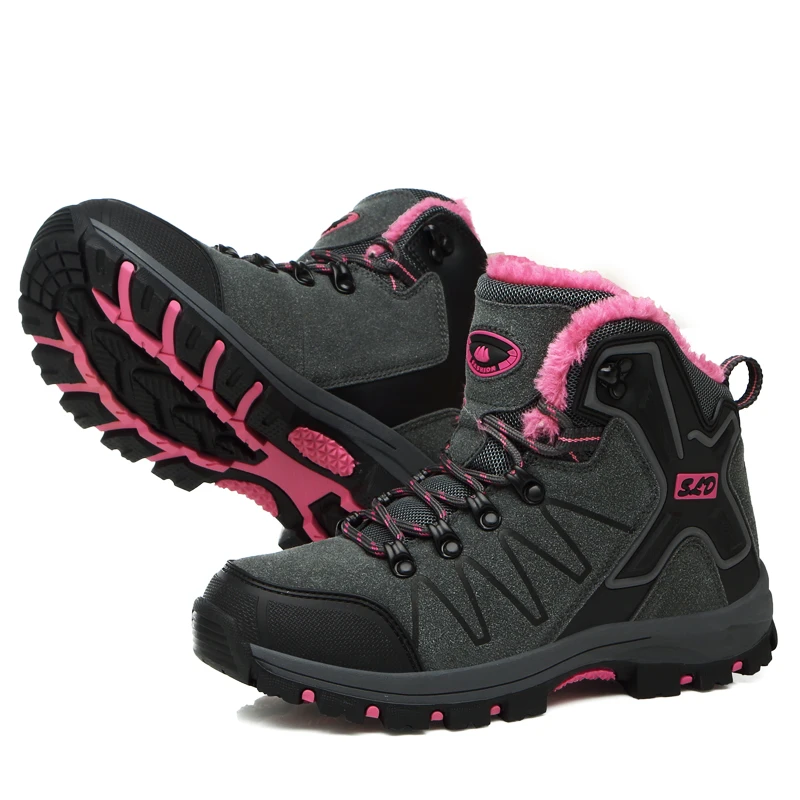 2018 New Women's Hiking Shoes Female Outdoor Durable Breathable Trekking Hunting Tourism Walking Shoes Waterproof Sneakers 8012