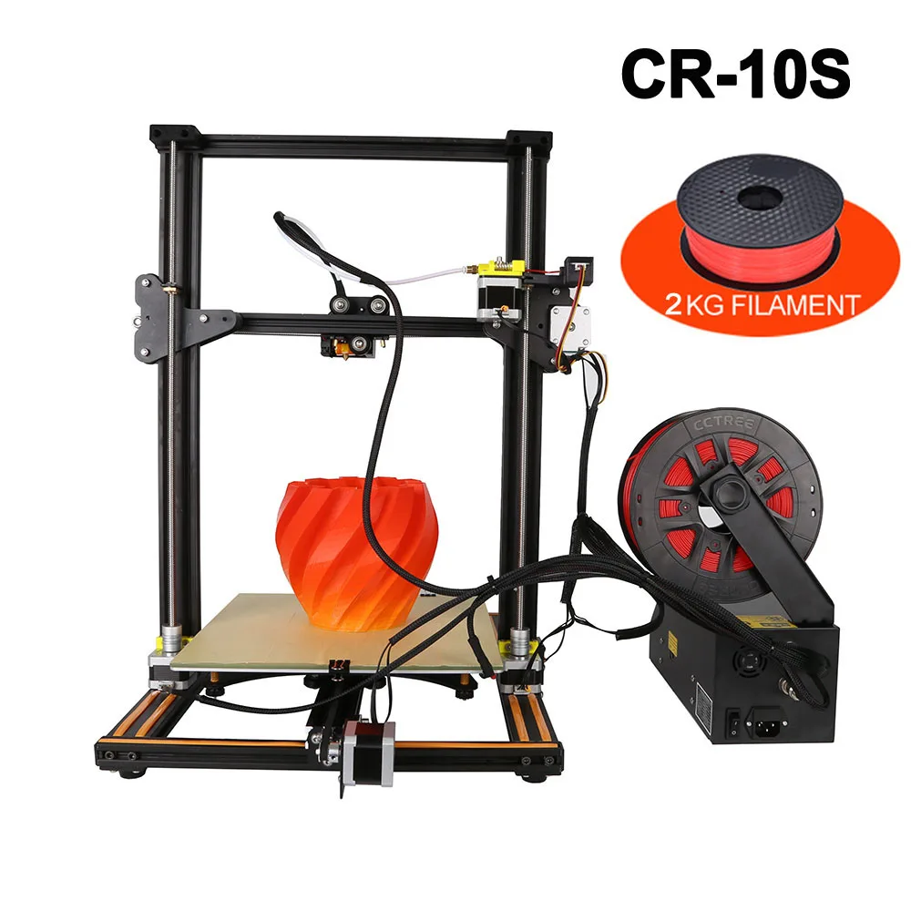 3d принтер CR-10/CR-10S/CR-10S4 самостоятельная сборка 3D DIY принтер наборы с алюминиевой рамкой и детектор нити включает 2 кг нити - Цвет: CR 10S add 2kg