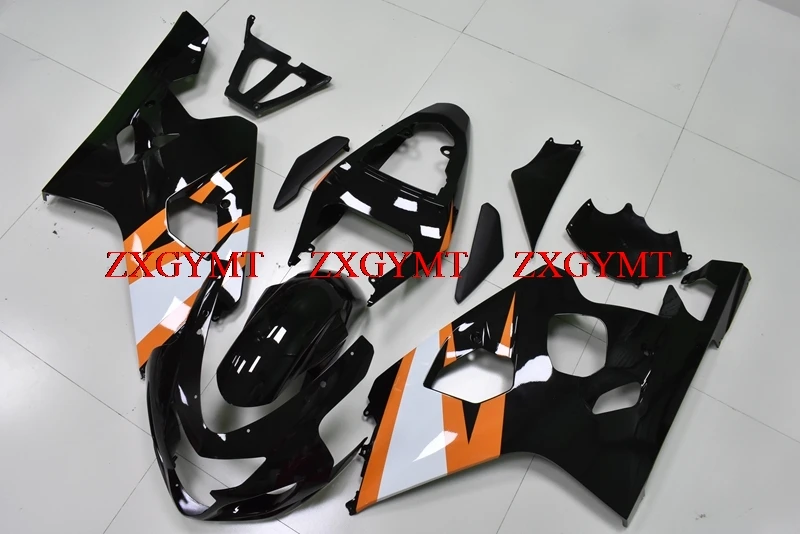

Fairings for GSXR600 2004 - 2005 K4 Plastic Fairings GSXR 750 2004 Black White Yellow Fairings GSXR 750 2004