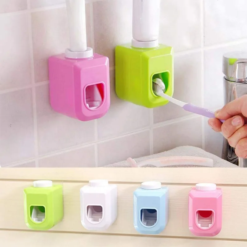 

2019 NEW Hand-Free Toothpaste Dispenser Automatic Toothpaste Squeezer Wall Mount Bathroom Accessories