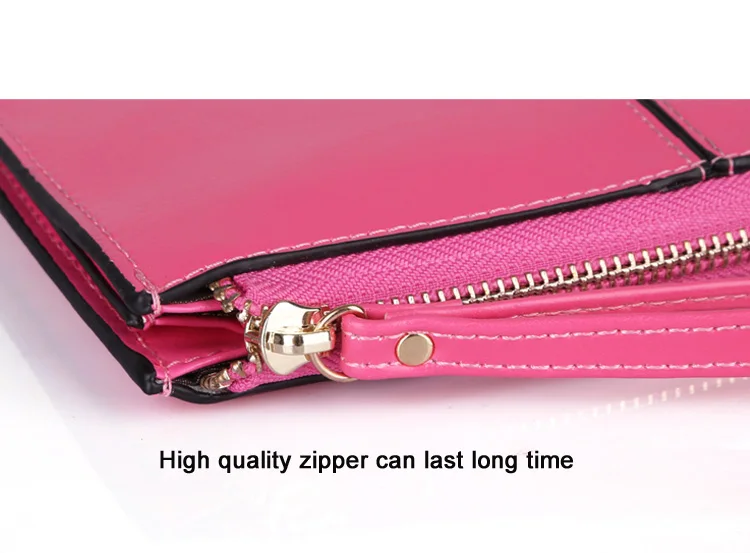 Hot! Fashion Europe Bags Women Handbag Candy Colors Wristlet Oil Wax Genuine Leather Evening Day Clutches Purse Wallet,CN-1366