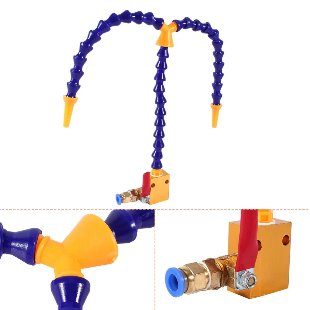 Гравировальный станок туман Прохладный распылитель Универсальный сопло бинаправление Туман Система распыления охлаждающей жидкости и смазки для 8 мм Воздушный трубы ЧПУ Токарный Станок