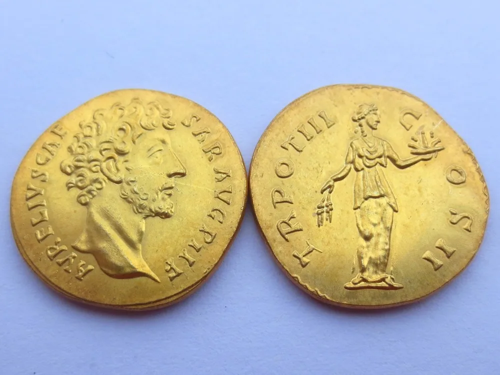 Marcus Aurelius, Aureus, Rome, 148 149 AD, Gold Coin Copy Free shipping