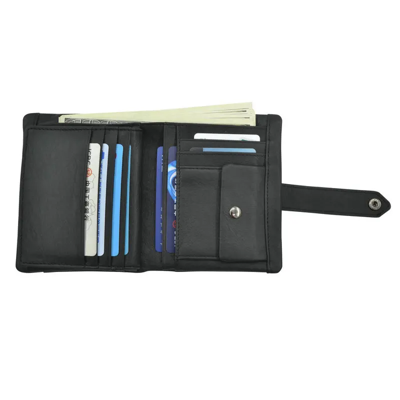 GENODERN, многофункциональный кошелек для мужчин с карманом для монет, мужской кошелек из натуральной кожи, кошелек с держателем для водительских прав, мужской кошелек
