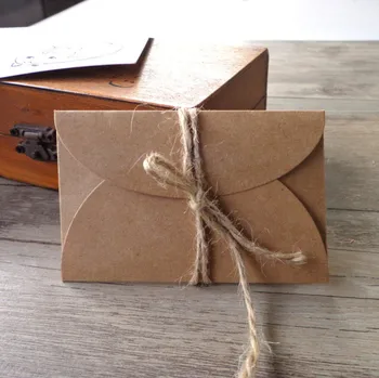 

500pcs Kraft Paper Envelope Wedding Gift Envelopes School And Office Supplier Stationery
