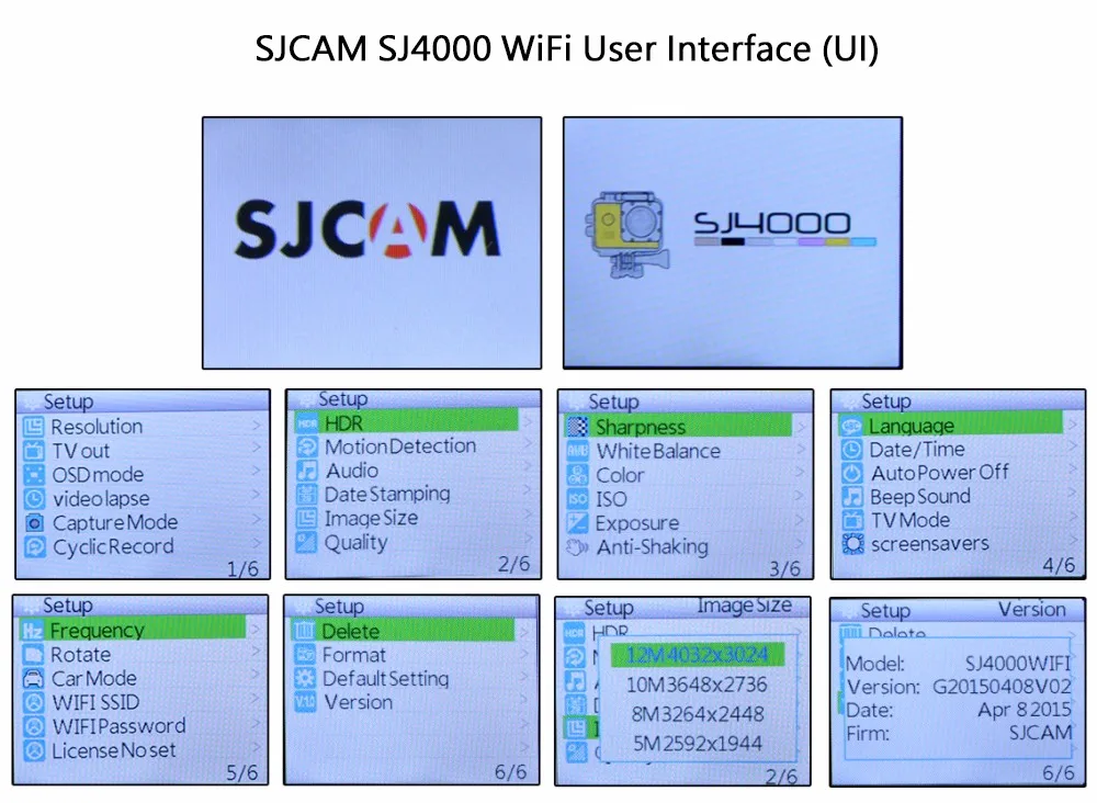 Оригинальная Экшн-камера SJCAM SJ4000 с Wi-Fi, 2,0 дюймов, Спортивная DV с ЖК-экраном, 1080 P, HD, для дайвинга, 30 м, водонепроницаемая, мини, Автомобильный регистратор DVR