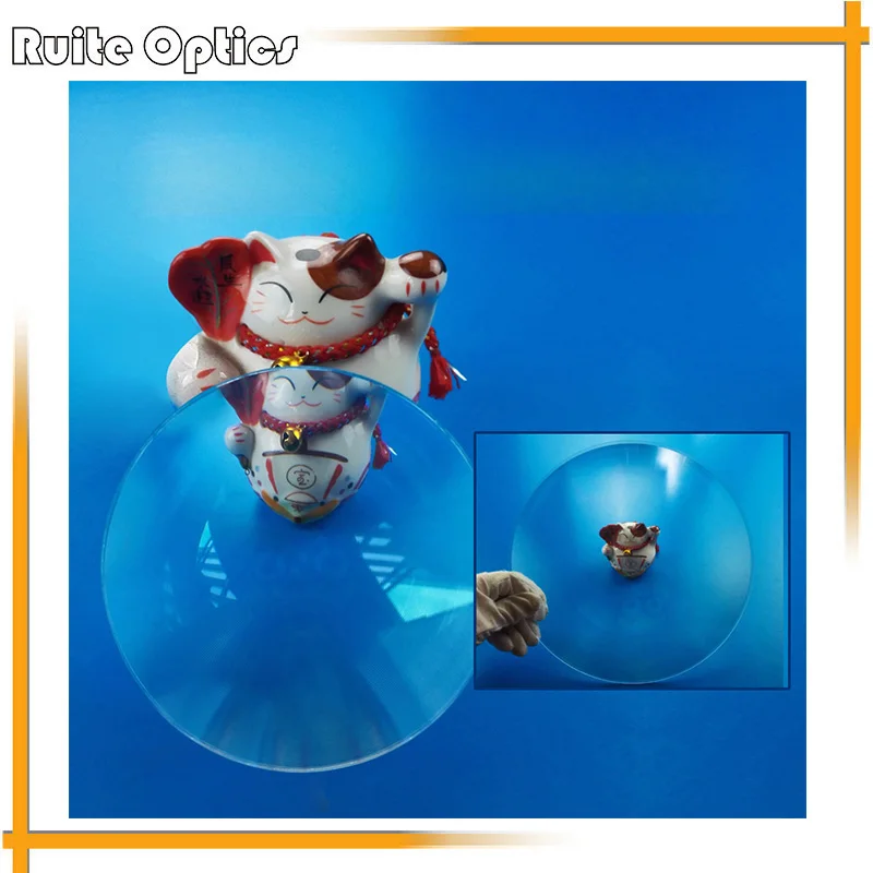 

230mm Big Round Optical PMMA Plastic Car Parking Wide Angle Fresnel Lens Focal Length -350mm -750mm Minifier Lens