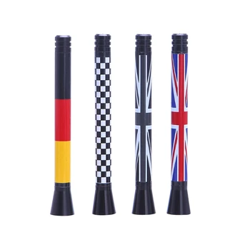 

New Union Jack UK Flag Short Antenna For MINI Cooper S R55 R56 R60 Countryman Car Styling