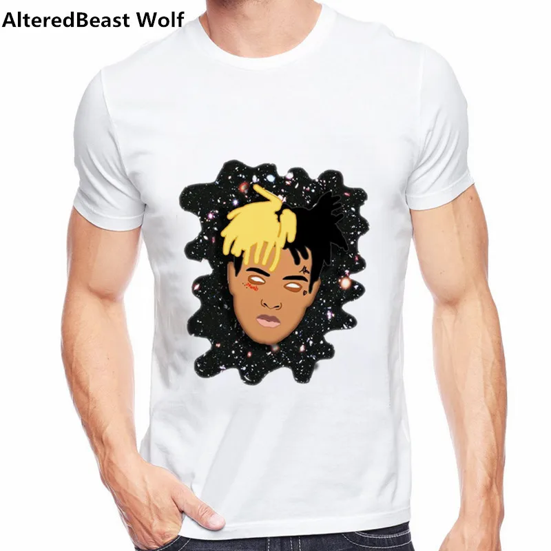 2018 Xxxtentacion Character Print T-Shirt Fashion Casual Fitness Cool O-neck Men's T Shirt Summer Short Sleeve Men Clothing