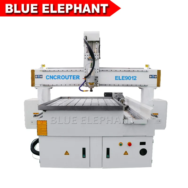 

4 Axis 9012 CNC Wood Machinery with Certified ISO9001 TUV BV SGS CE for MDF Crafts cheap engraving cnc router machine price