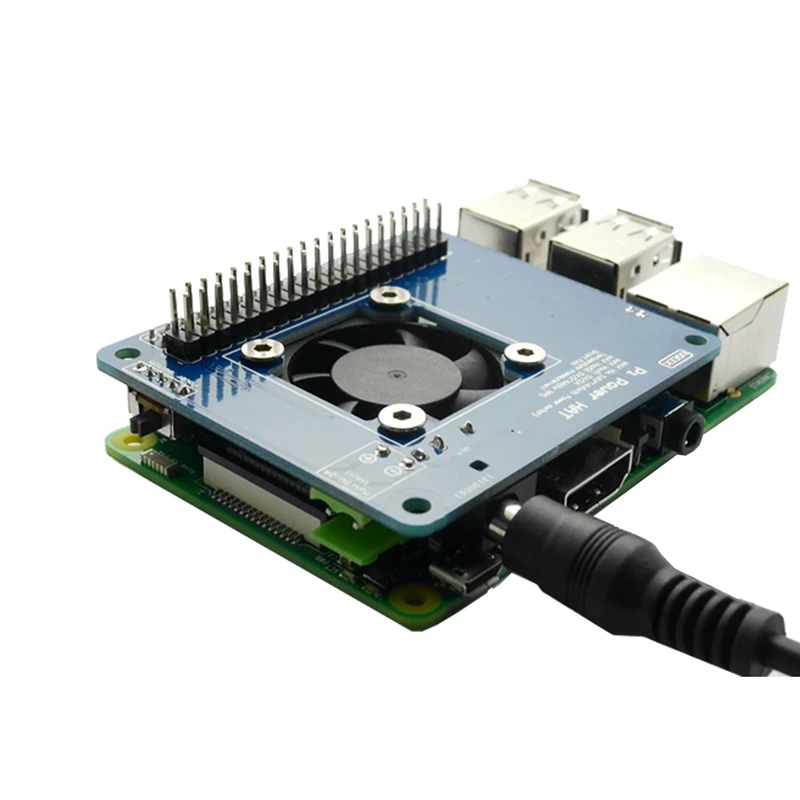 Для Raspberry Pi 3 Model B+(Plus)/3B программируемый Умный вентилятор с контролем температуры+ блок питания