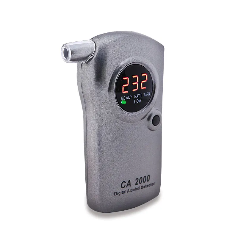 

GLCC CA2000 LCD Digital Sensitive Alcohol Tester Breathalyzer Mini Professional Police Wine Breath Alcohol Tester with Charger