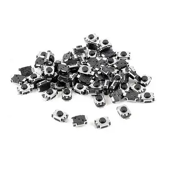 

50 x Momentary Contact 2 Pin Push Button Tactile Tact Micro Switch 4mmx3mmx1.8mm