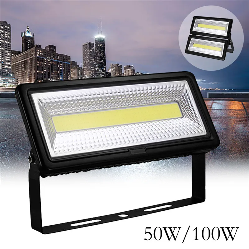 

Mising LED Flood Light Projector 50W 100W IP66 High Brightness Outdoor White Security Light For Garage Garden Yard AC220V
