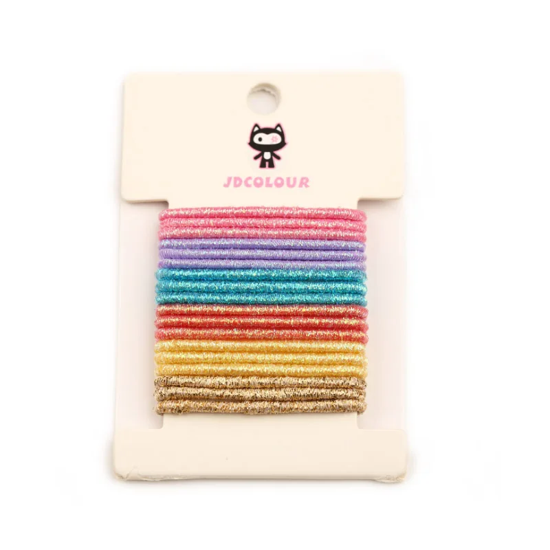 Hot 18PCS/Set New Korean high elastic rubber band for kids hair rope candy color children hair ring