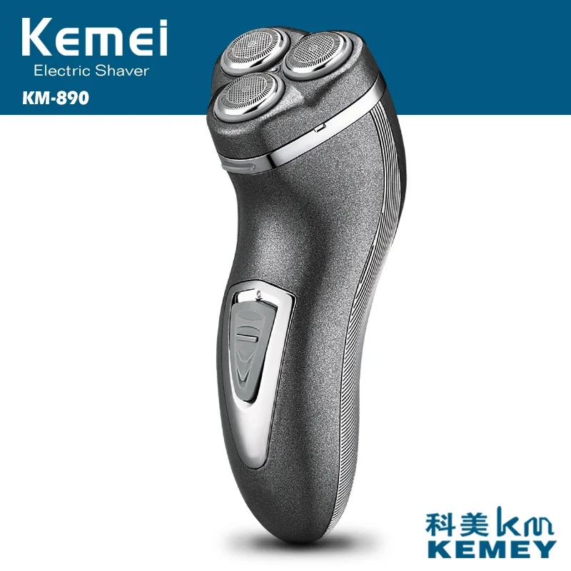 Kemei аккумуляторная электрическая бритва триммер для мужчин станок для бритья Бритва для бороды электрическая бритва 3D бритва с Плавающей головкой уход за лицом