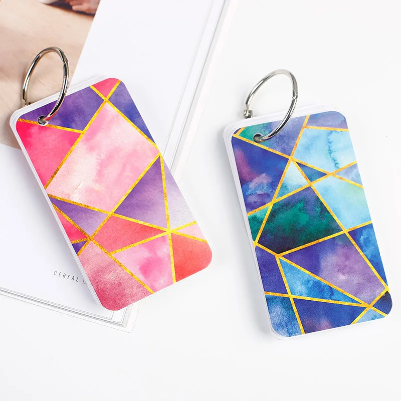

Mini Coil Notepad 5.5*10cm Creative Portable Sketchbook 60 Sheets The Watercolor Journey Gift