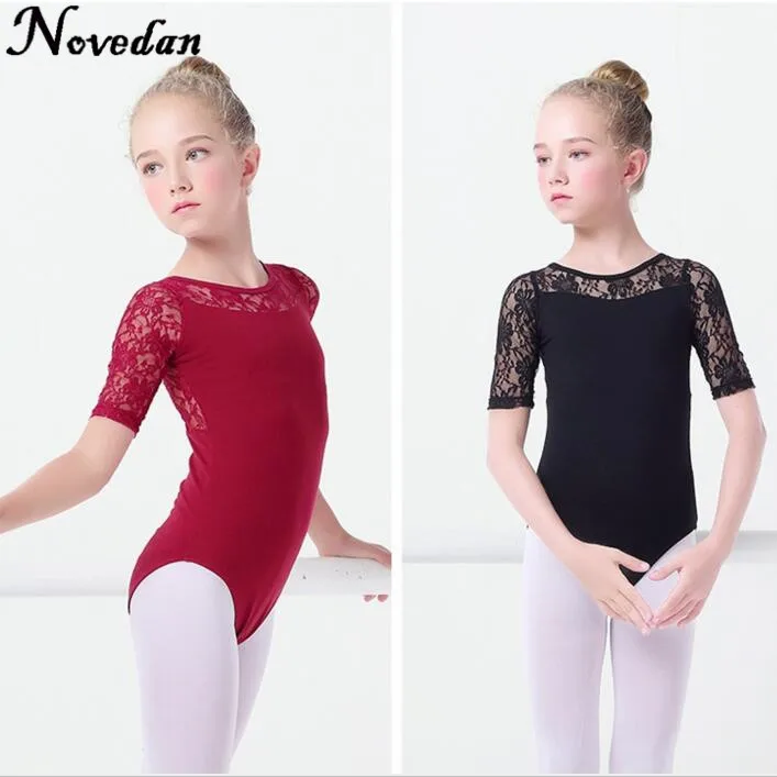 new-black-lace-mesh-ballet-leotards-girls-kids-short-long-sleeve-ballet-clothing-dancewear-children-gymnastics-leotards
