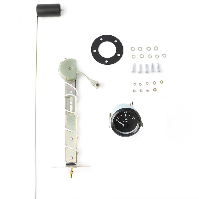 

52mm Car Truck Parts Gauges Fuel Gauges Meter w/ Fuel Sensor E-1/2-F Pointer 12V Universal Car Fuel Level Gauge Motors Part