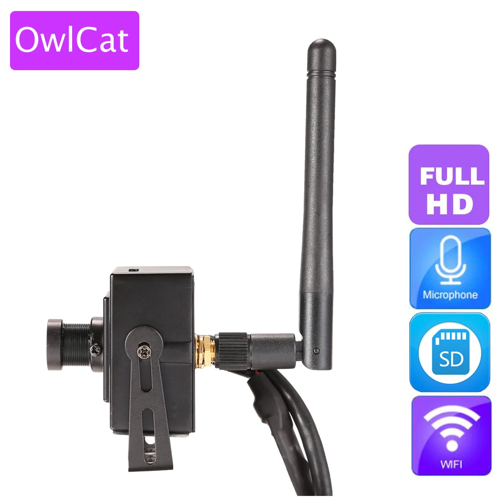

Super Mini WiFi IP Camera Wireless Video Audio Surveillance Network Camera 128G SD Memory Slot Microphone CCTV Motion Onvif