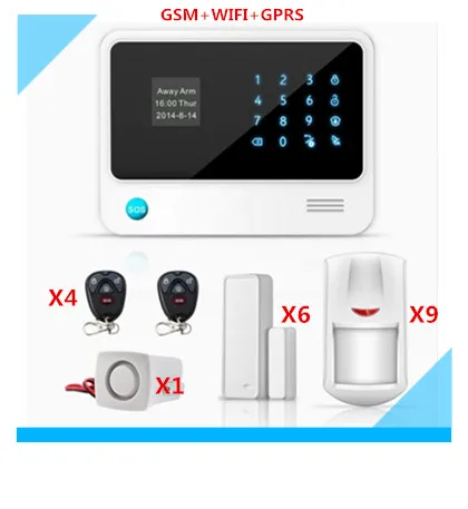 DHL Free Shipping Wifi Alarm System GSM Smart Home Alarm system with 5 kinds of Language menu LCD display touch panel DHL Free Shipping Wifi Alarm System GSM Smart Home Alarm system with 5 kinds of Language menu LCD display touch panel