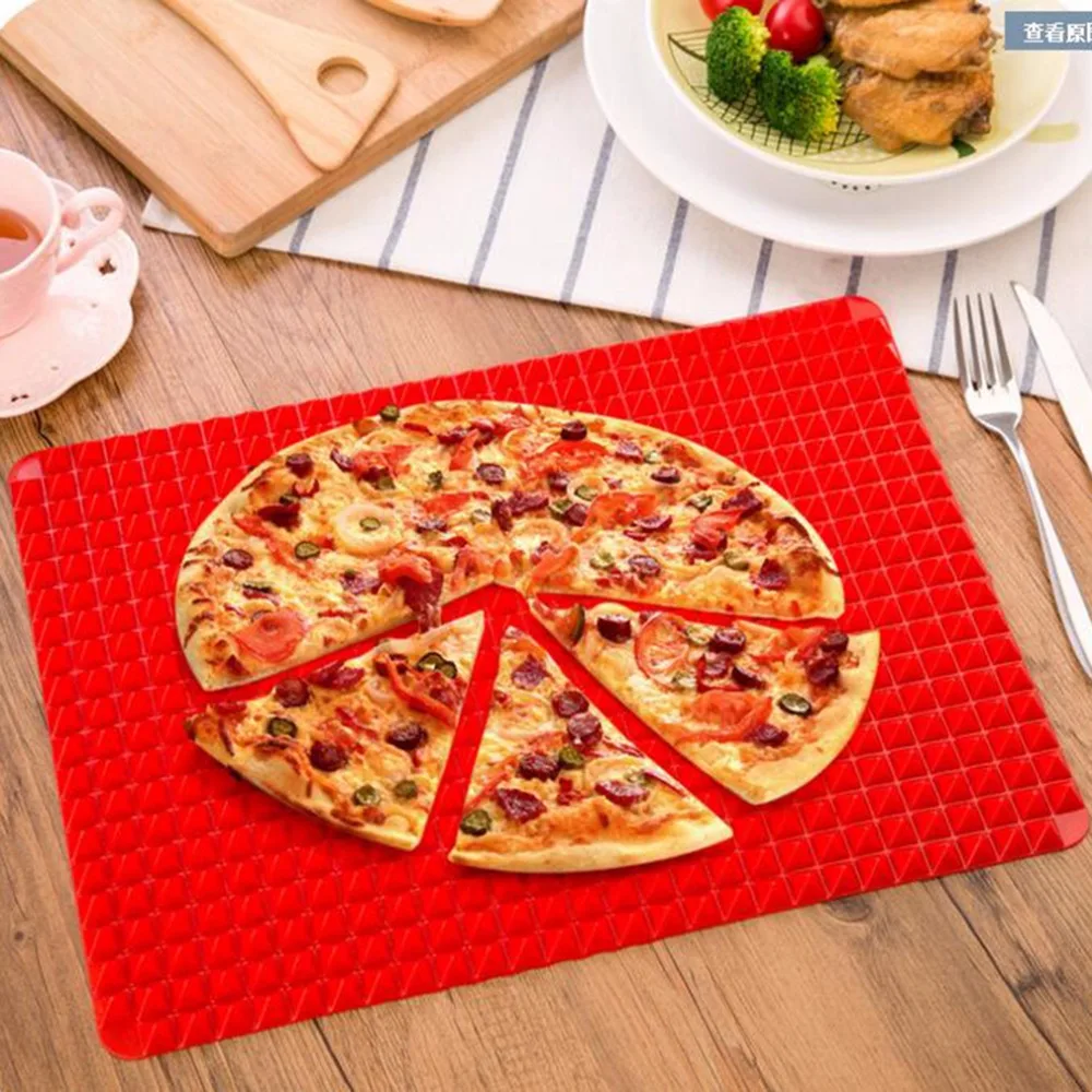 

PREUP Home Red Bakeware Pan Nonstick Silicone Baking Mats Pads Moulds Cooking Mat Oven Baking Tray Sheet Kitchen Tools