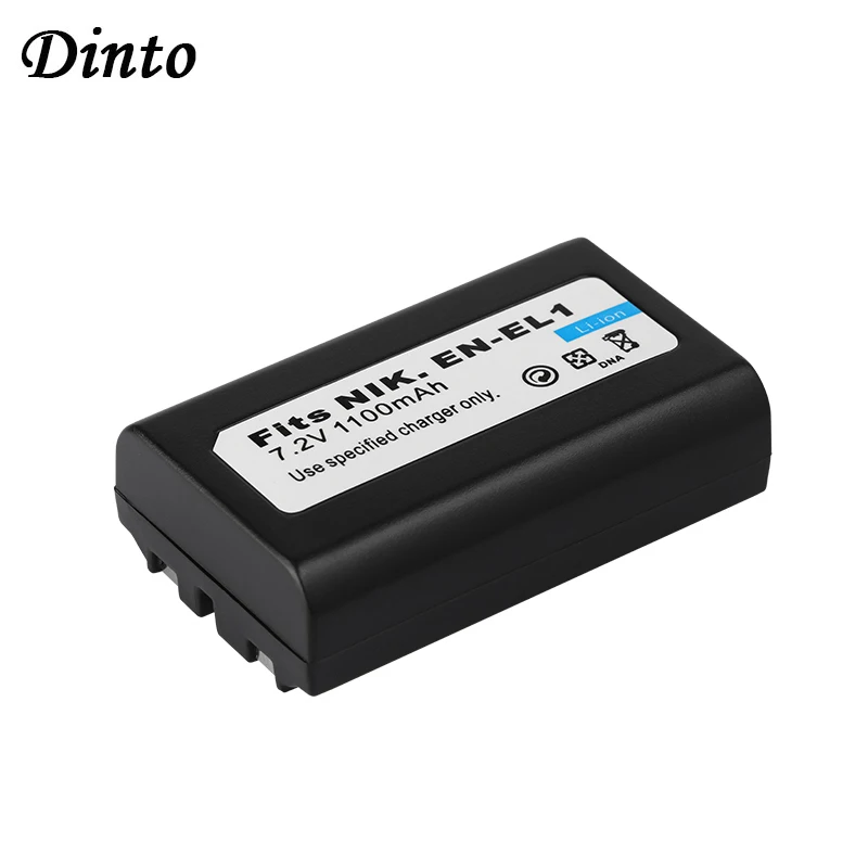 Dinto 1x1100 мАч EN-EL1 ENEL1 EN EL1 аккумуляторная батарея для камеры Nikon Coolpix 775 880 995 4300 4500 4800 5400