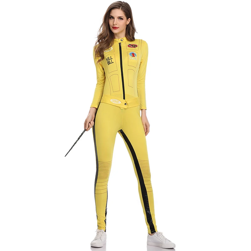 BRUCE LEE ADULT JUMPSUIT KILL BILL COSTUME UK SELLER Small FANCY DRESS