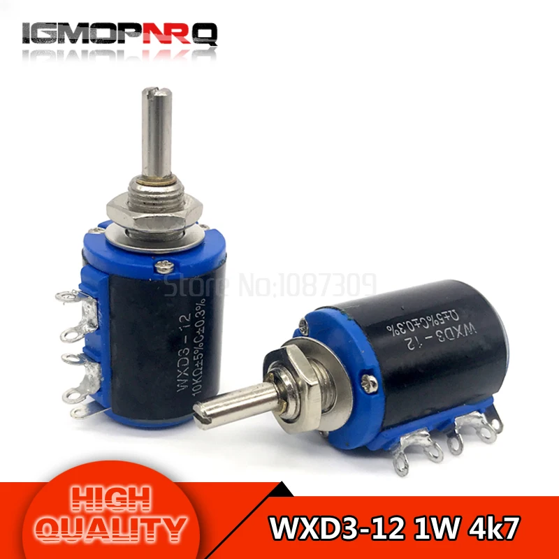 1pcs WXD3 12 1W 4.7K ohm 5 ring multi circle precision wire wound