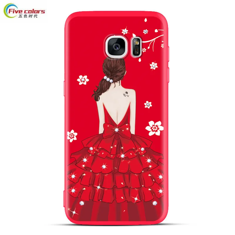 

Luxury TPU Silicone Phone Cases For Samsung Galaxy S7 S7 Edge Full Cover Shockproof Case For Samsung S7 Edge Protective Shell