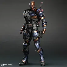 SQUARE ENIX Играть Искусств КАЙ DC Comics Batman: Arkham Происхождение Deathstroke ПВХ Фигурку Коллекционная Модель Игрушки 27 см KT2898