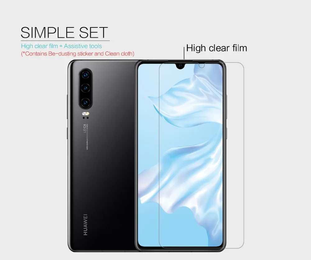 

Huawei p30 Screen protector NILLKIN super clear lcd Protective Film & Matte Screen Protection for Huawei p30