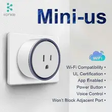 Kankun Smart Mini нам WiFi Разъем UL Сертификация голос Управление через Google дома и Alexa дистанционный пульт от английского app