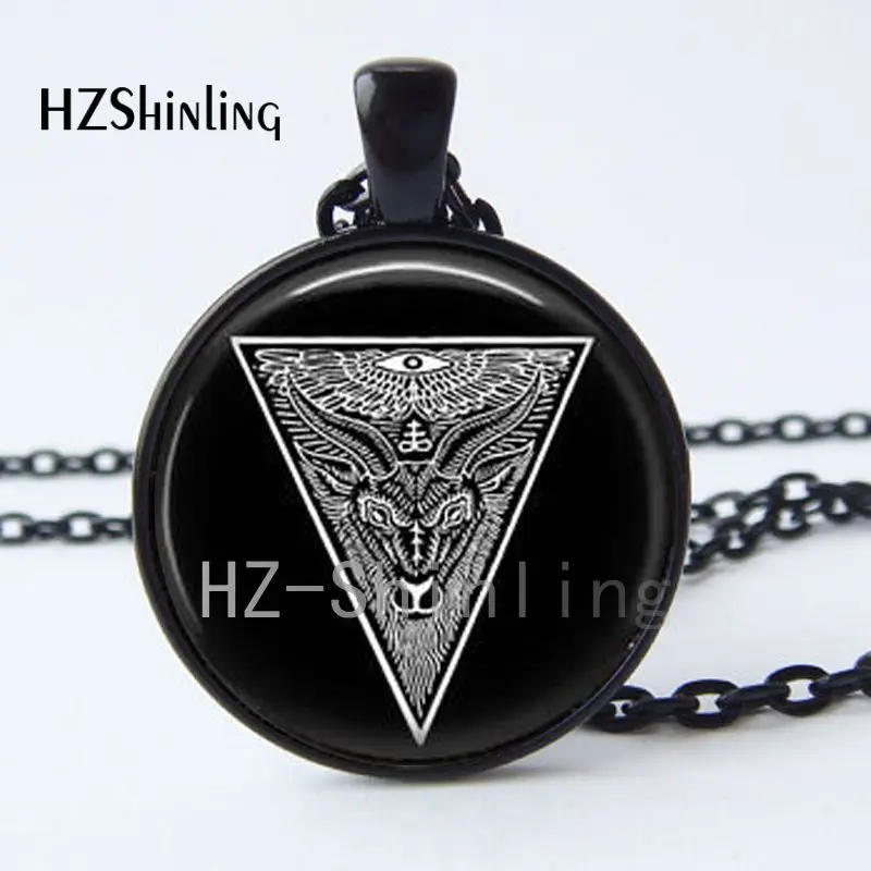 Новое поступление ожерелье с кулоном Illuminati Satanism Satanic Baphomet Freemason Lilith Pentagram подвеска