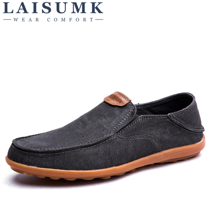 

LAISUMK Men Shoes Loafers Casual Boat Shoes Summer New Men Driving Shoes Breathable Male Flats Loafer Moccasins Shoes Size 37-46