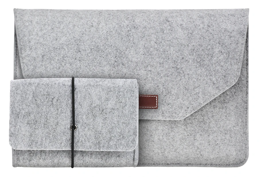 Soft Wool Felt For Macbook Air 13 Laptop Sleeve Case for Macbook Air 13 A1466 A1369 Sleeve Cover USB Charger Mouse Pouch Bag (1)