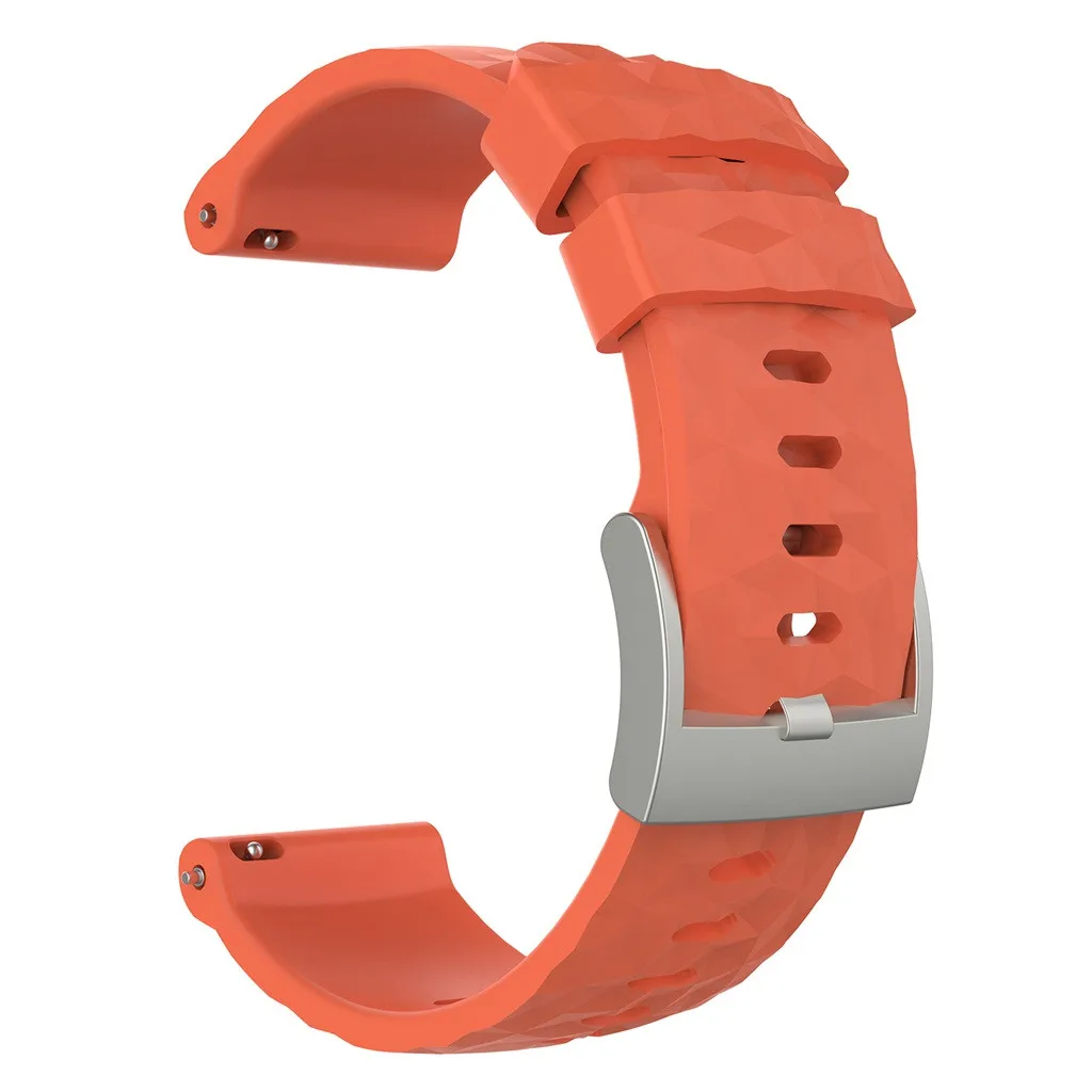 Умные часы Smartband спортивный дышащий силиконовый браслет ремешок для Suunto Spartan спортивные наручные часы HR Baro умные часы ремешки - Цвет: Red
