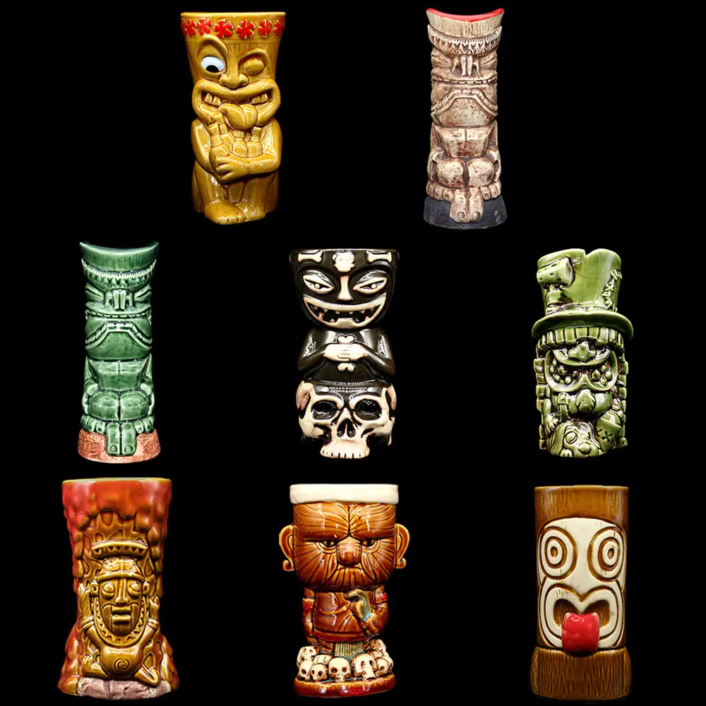 Tiki bar tiki кружка keller Гавайские Коктейльные стеклянные керамические кружки для
