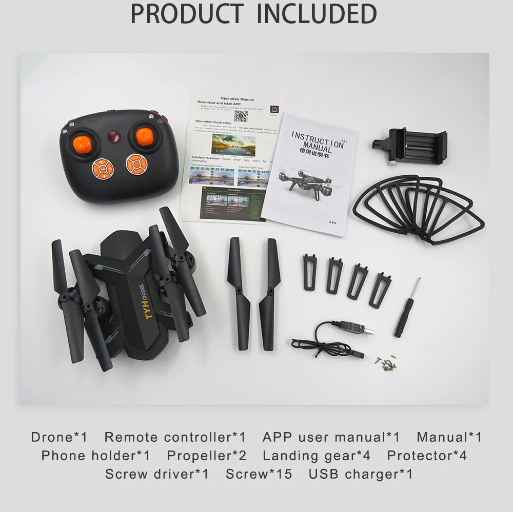 Flytec-T5-RC-Foldable-Drone-with-Altitude-Hold-Function-17