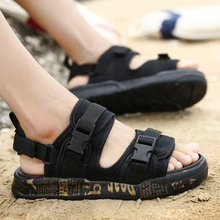 Летние мужские сандалии мужская пляжная обувь камуфляжные тапочки спортивные Вьетнамки Sandalia Masculina Zapatos De Hombre