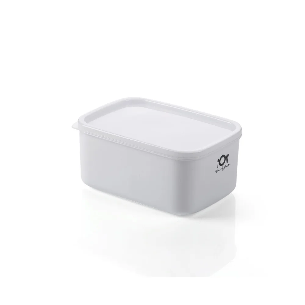 1400ML Simple Printed Refrigerator Preservation Sealed Box Microwave Lunch Box With Cover Rectangular Food Storage Box