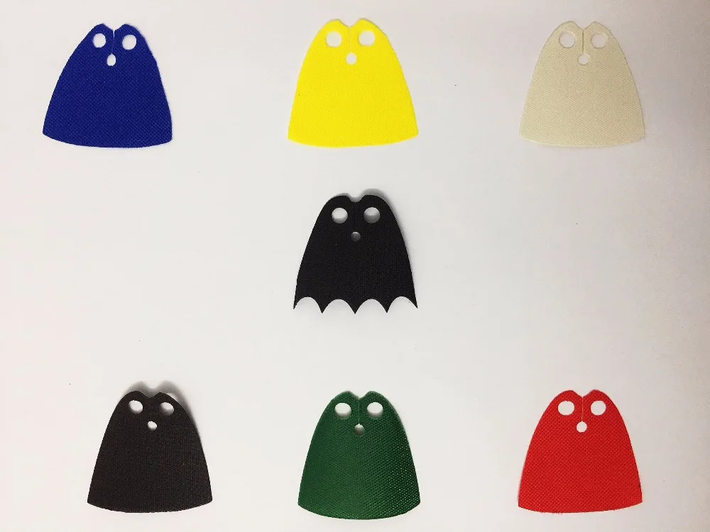 

20PCS Different Color Figures Cape for Super Heroes Batman Darth Vader DIY Building Blocks Bricks for Baby Toys