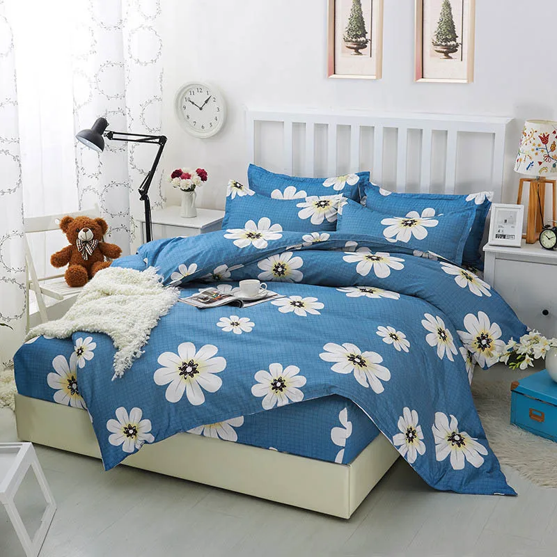 

3pcs Queen Size Bedding Set Printed Duvet Cover Set Pillowcase Quilt Cover edredones y conjuntos de ropa de cama Drop Shipping
