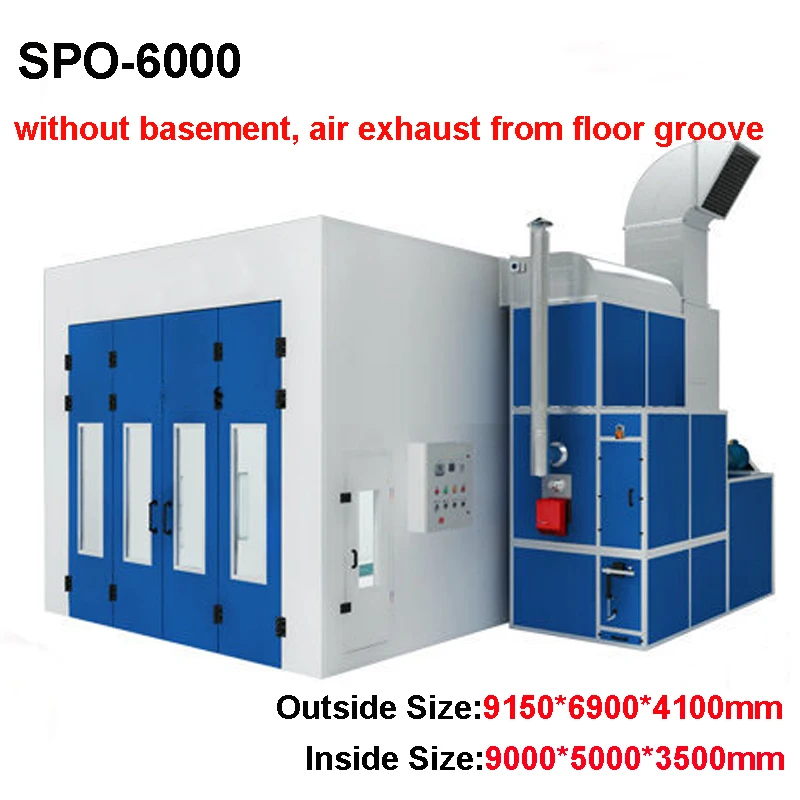 

SPO-6000 spray booth manufacturers bigger vehicle spray booth car spray paint booth oven