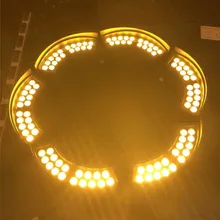 Дерево Rgb Светодиодная лампа для наружного освещения Vu Meter кольцо Led ландшафтное Наружное освещение 24 В 48 Вт 72 Вт кольцо дерево свет Arboles De Navidad