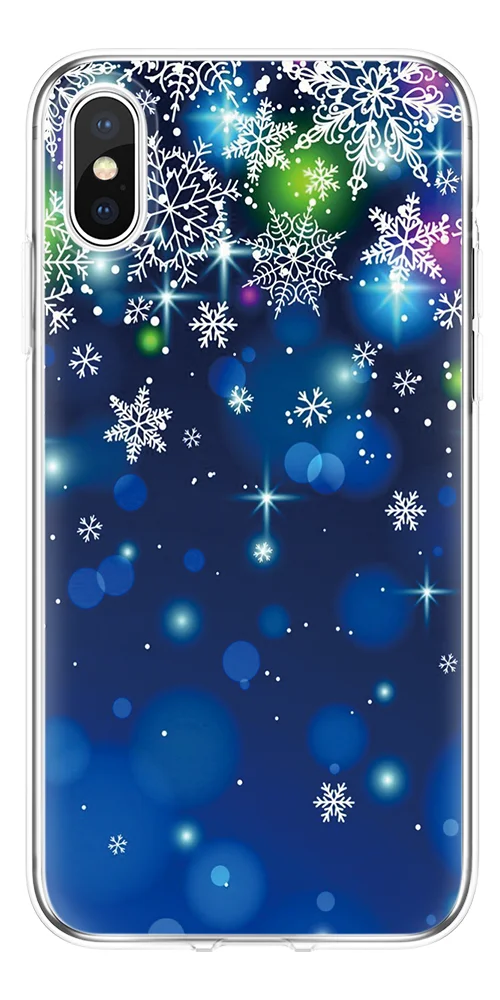 Рождественский чехол из ТПУ для iPhone XR 11 Pro XS MAX X 4 4S 5S 5C SE 6 6S 7 8 Plus 5|Бамперы| |