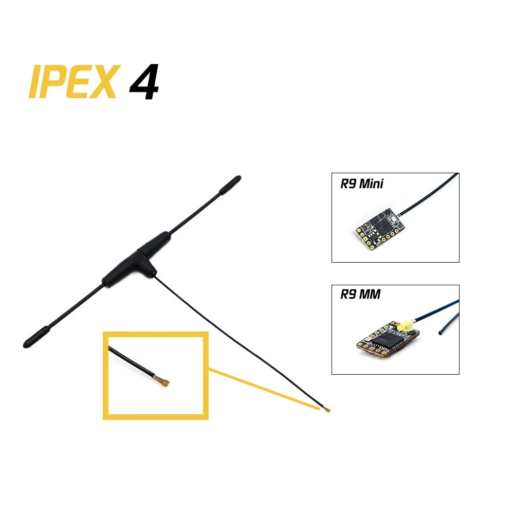 

FrSky 900MHz Ipex4 Dipole T Antenna for R9 Mini and R9 MM Receiver