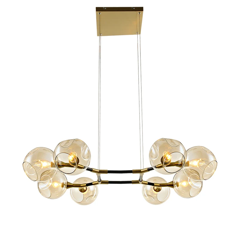 

Nordic Post modern pendant lamp 8 arm lighting Fixture E14 lamp holder foyer Bedroom Dining Living Room hanging lamp LED light